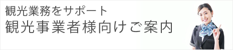 観光事業者様向け